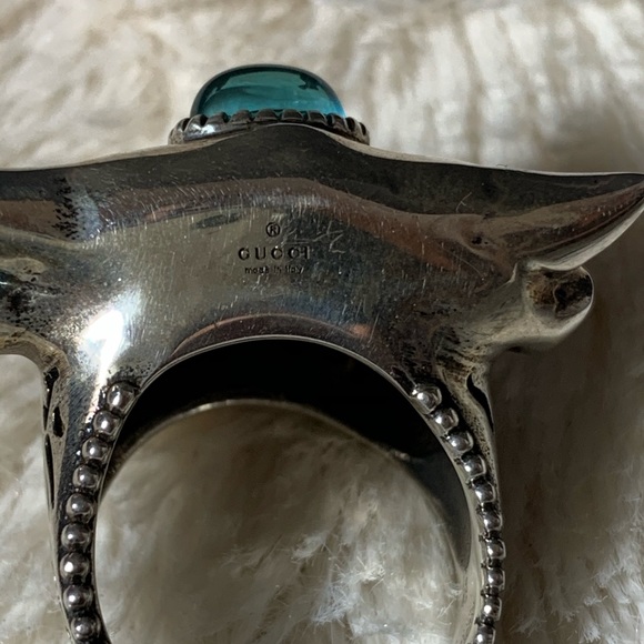 Gucci anello anger forest con testa di toro - Picture 4 of 11